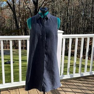 Garnet Hill linen shirt dress